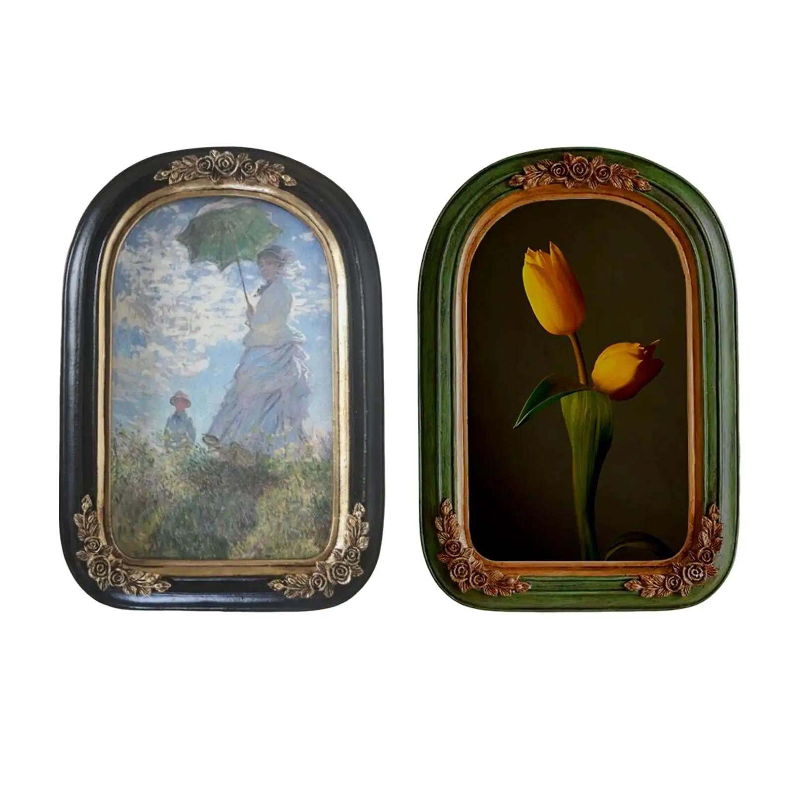 Antique Resin Photo Display Frame Picture Holder Wall Hanging for Decoration
