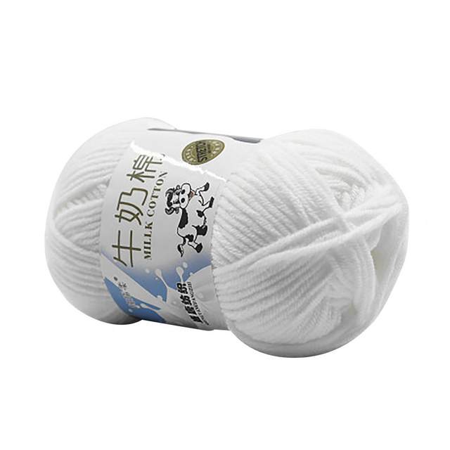 Amigurumi Crochet Yarn for Knitting, Baby Silk, Hand Knitted, Sweater, Hat,  Scarf Line, Soft Cotton, 50g, 132 m, 1Pc