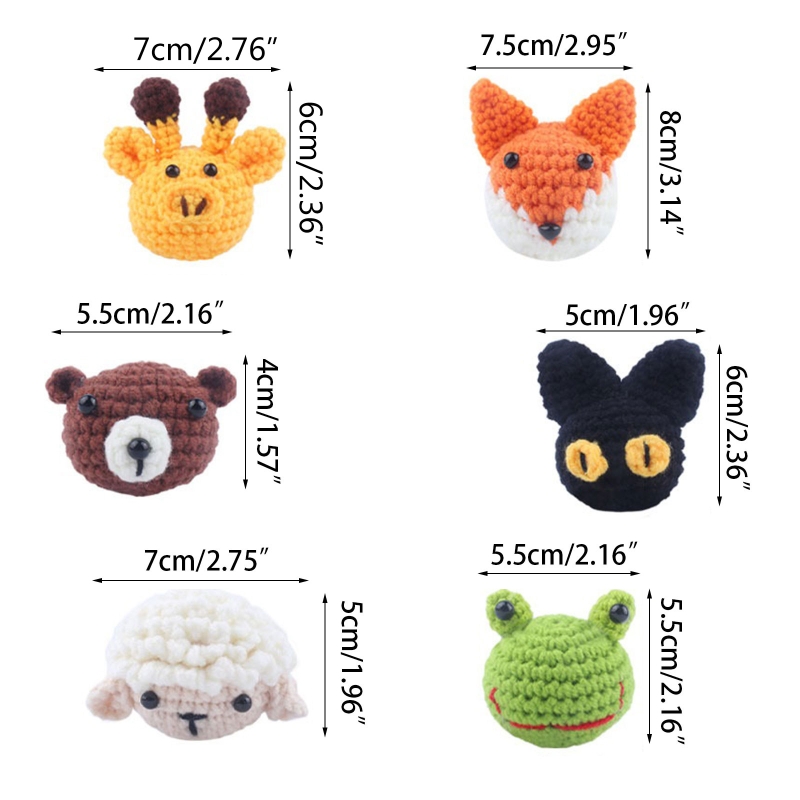 Handgemachtes Häkeltier für den Kopf, Strickperlen, DIY, Baby-Schnullerkette, kaubar, A2UB – Detail 8