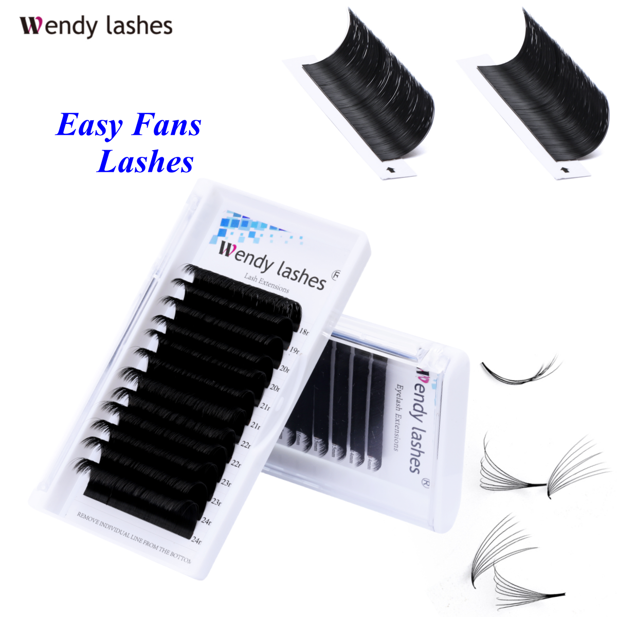 Best of Easy Fanning Volume Mega Eyelashes Extension Auto Flowering Rapid Blooming Fans Lash Wendy Lashes High Quality Supplier Natural Reviews & Tips