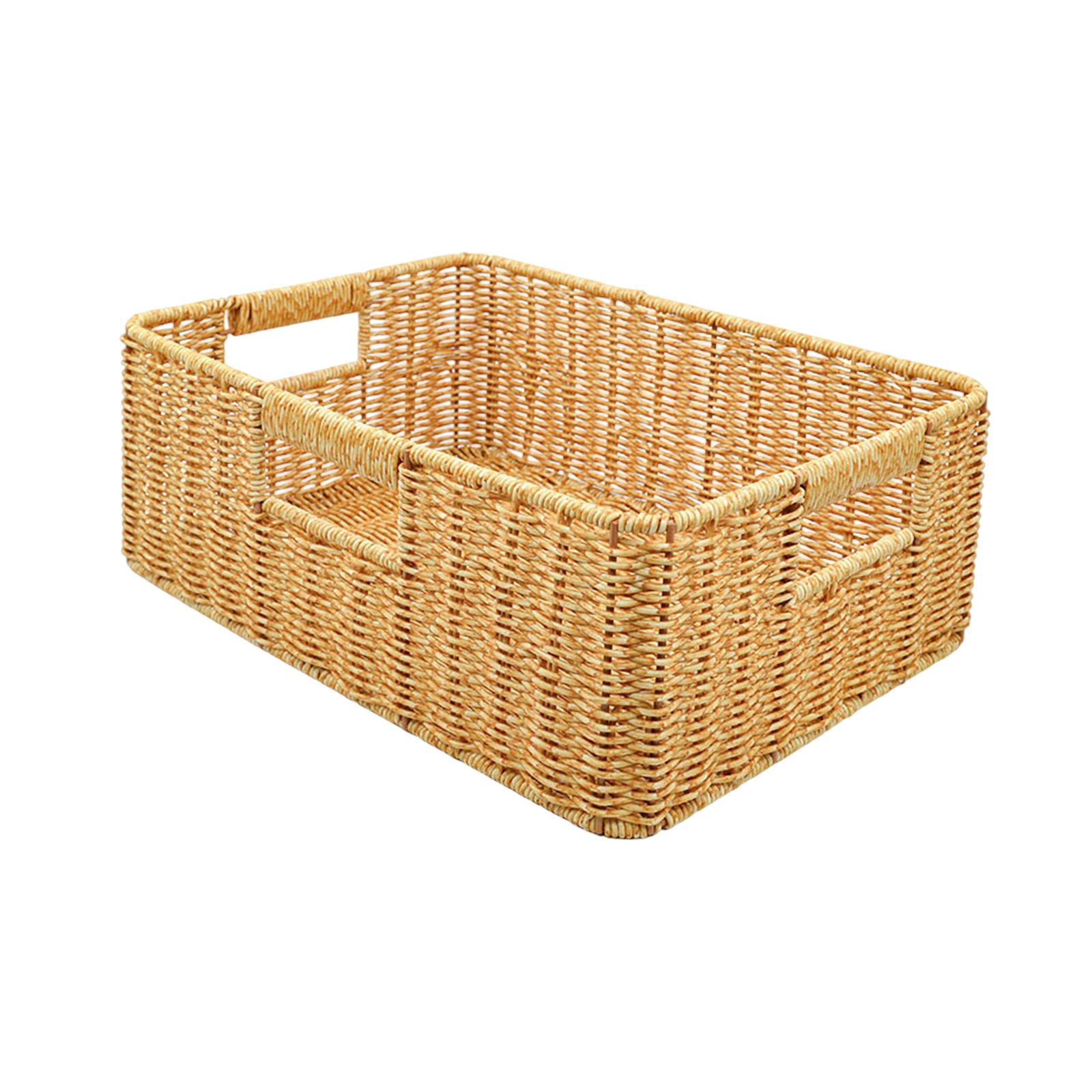 Rattan Basket Fruit Basket for Bathroom Kitchen Countertop Living Room