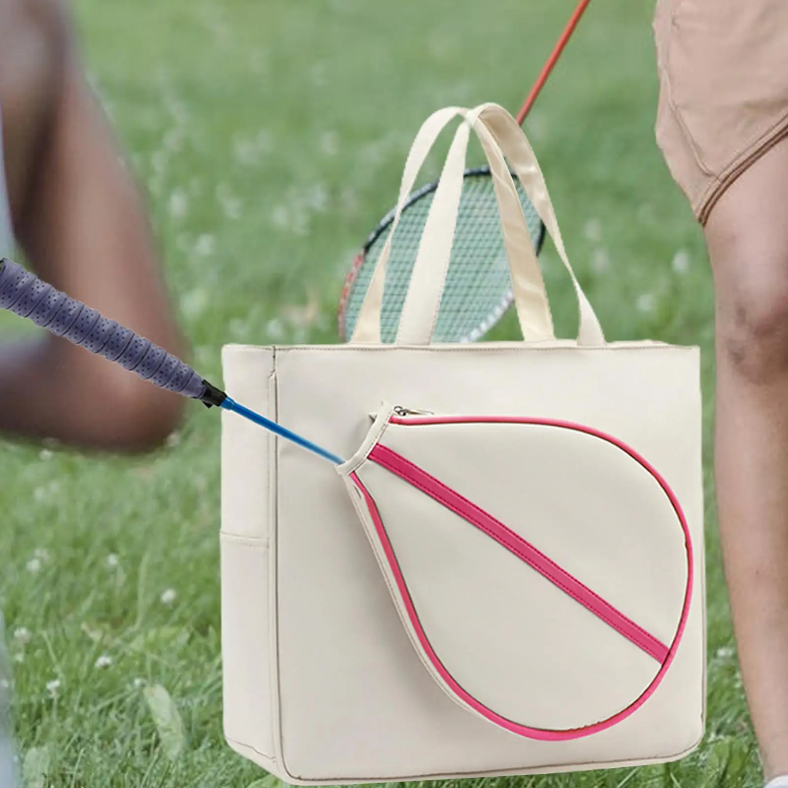 Tennis Shoulder Bag Water Resistant Handbag Tote for Tennis Racket Women
