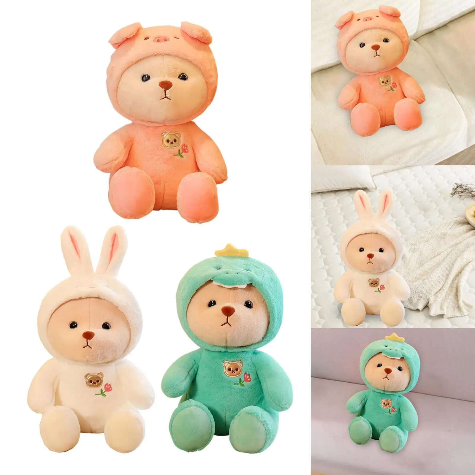Cute Animal Plush Toys Birthday Gifts Soft Pillow for Adults Boys Girls Kids