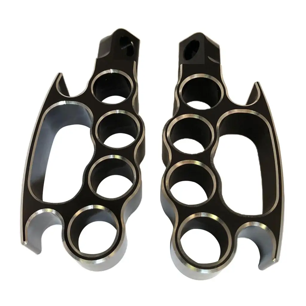 2pc Aluminum Foot Pegs Footrests Control Footpegs Pedal for 