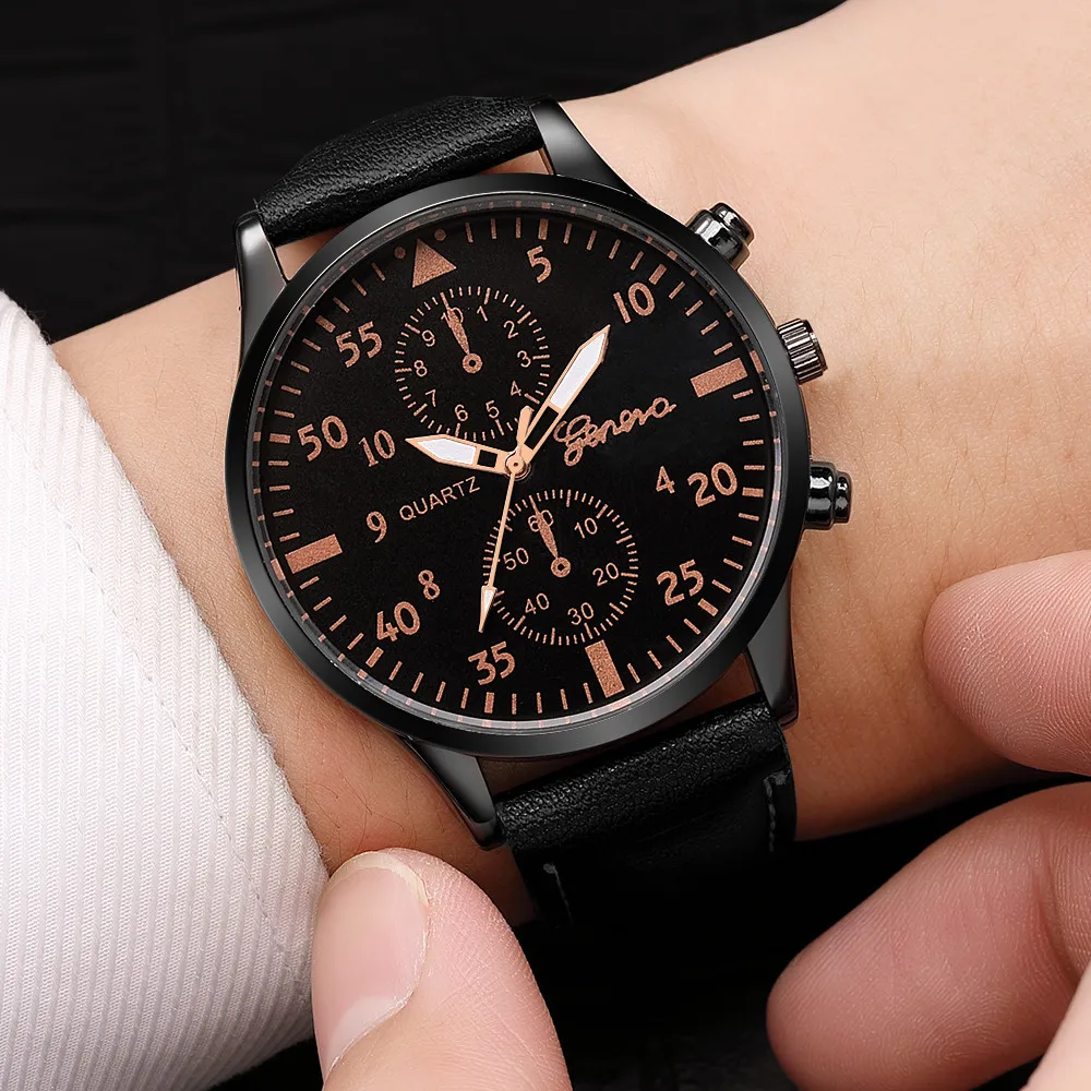 Fashion Watch For Men 2022 Leather Military Alloy Analog Quartz Wrist Watch Top Brand Business Watches Reloj Digital Hombre