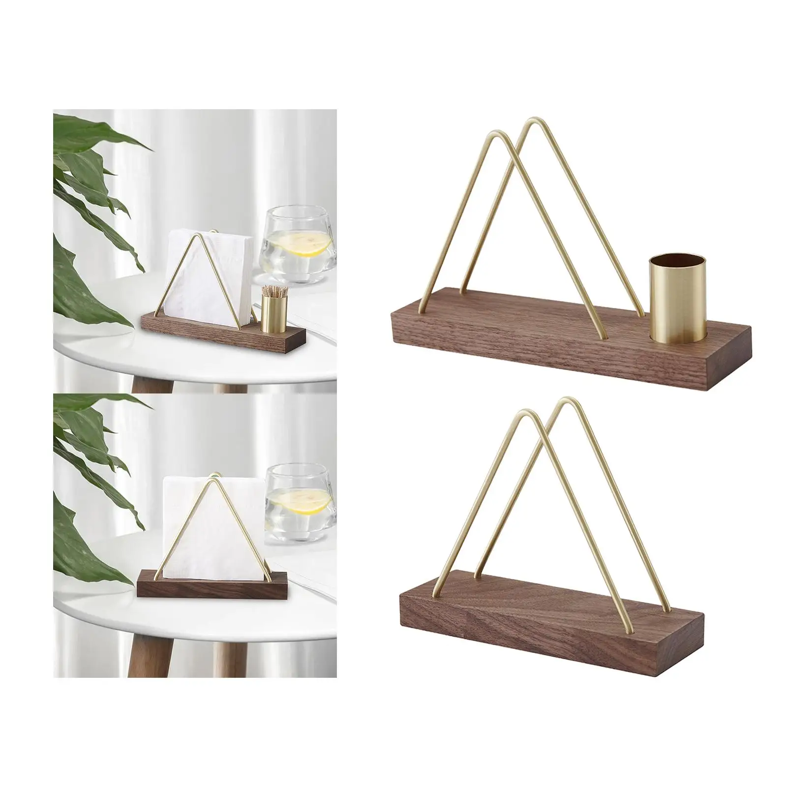 Light Luxury Napkin Holder Freestanding Stand Tissue Dispenser for Farmhouse