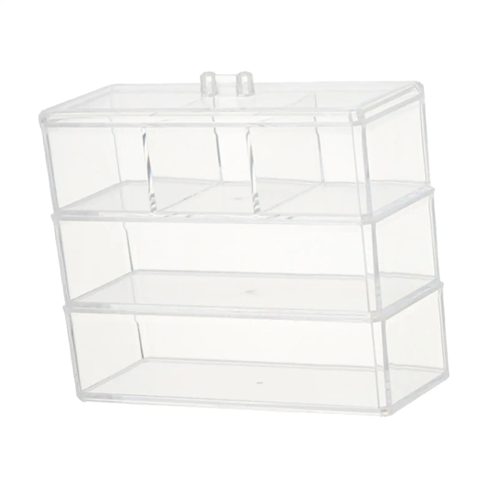 Desk Organizer Storage Box Office Stackable Acrylic Jewelry Cabinet Portable