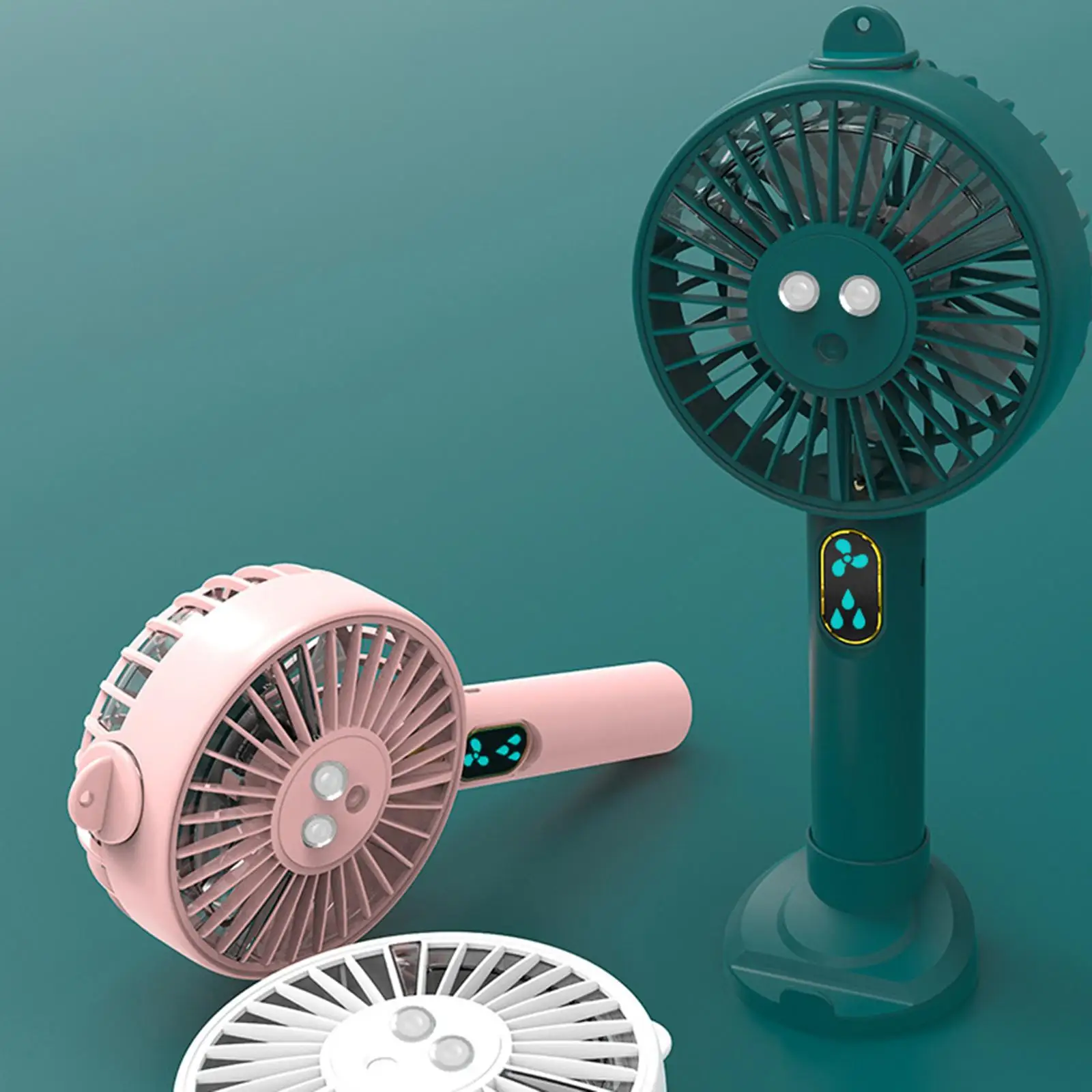 Water Mist Fan Handheld Sprayer Mini Cooler for Cooling Face Stroller Summer