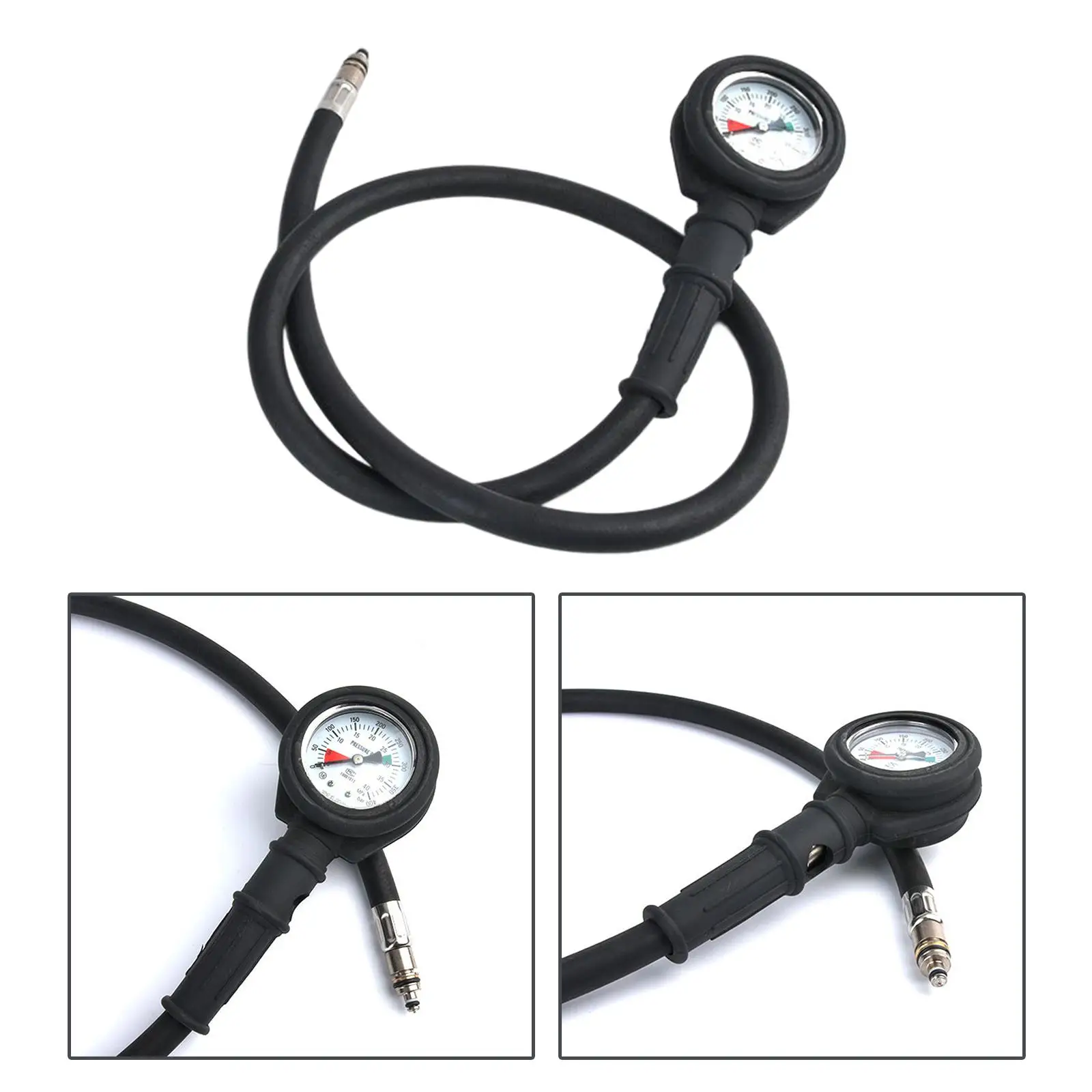 Professional Diving Pressure Gauge 400 Bar Scuba Diving Tank Checker Diving Air