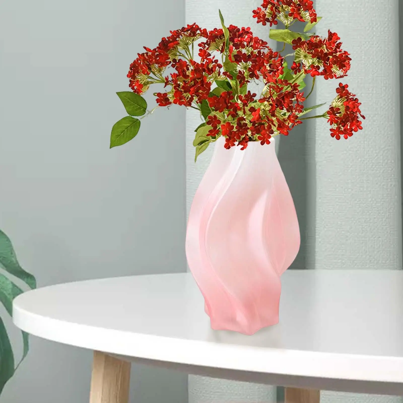 Tornado Shaped Glass Vase Flower Arrangement Container Home Ornaments