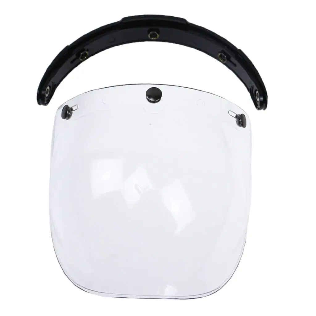   Helmet Visors Bubble Shield 3-Snap Face Shield Lens