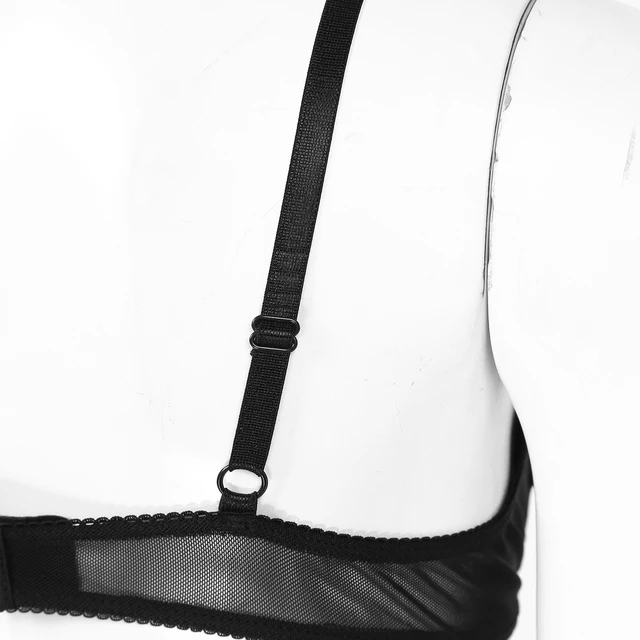 Womens Sexy Open Nipple Bra Naughty Heart Shape Hole Wire-free Unlined Bra  Top See Through Sheer Mesh Lingerie Nightwear Bras - Price history & Review, AliExpress Seller - YiZYiF Show Store