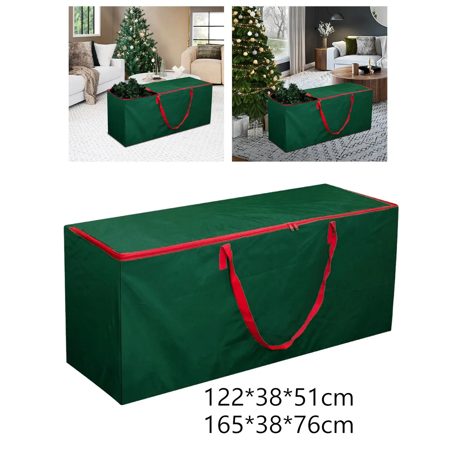 Christmas Tree Bag Oxford Cloth with Carry Handles Organizer for Costume Props Party Accessories Festivals Pendants Holidays