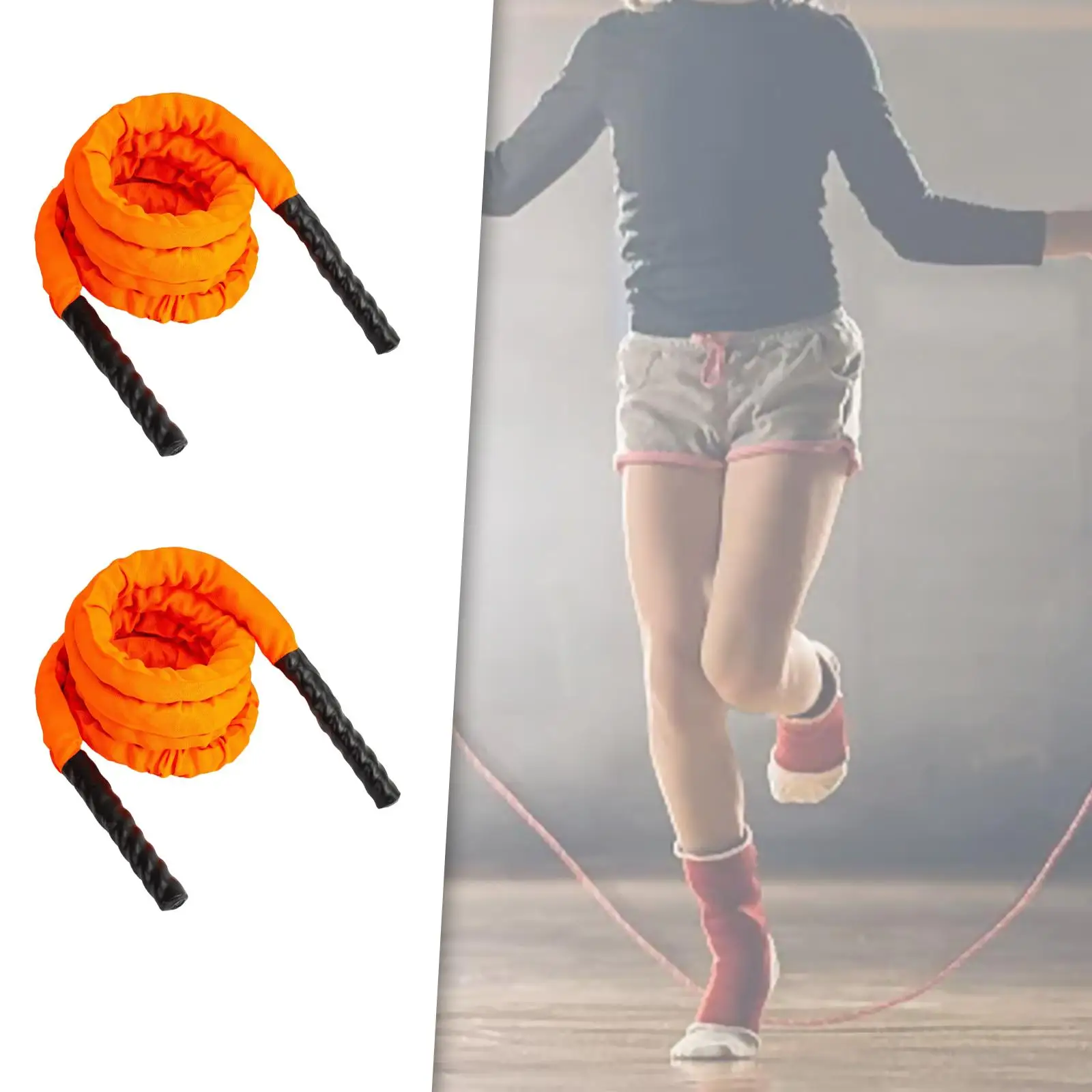 Heavy Weighted   Gym Workout Fitness Exercise 25mm Skipping Rope