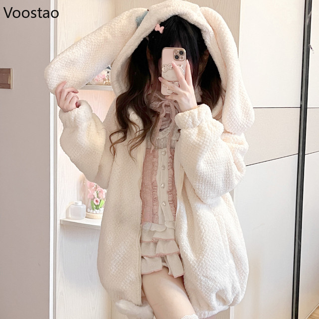 Rabbit hotsell Ears Lolita Hoodies Women