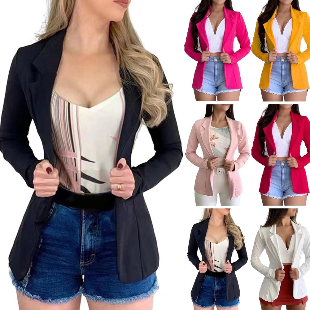 Title 8, Office Ladies Blazer Anti-Pilling Women Notched...