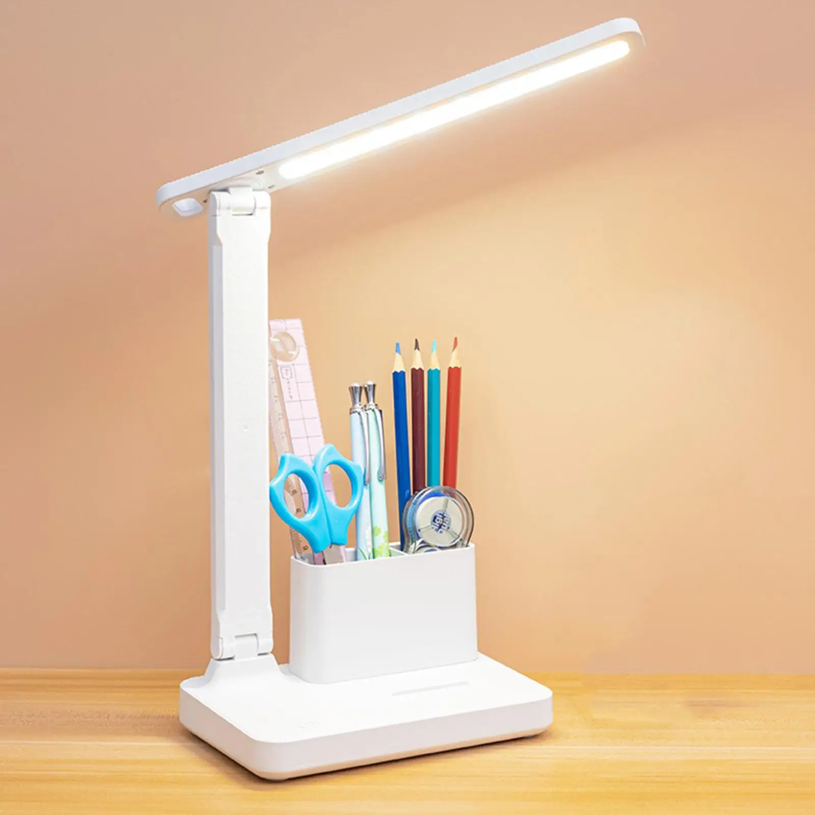 Dimming Desk Lamp Eye Protection Touch Sensor LED Bedside Table Light Reading Lamp Night Light for Bedroom Dorm Living Room