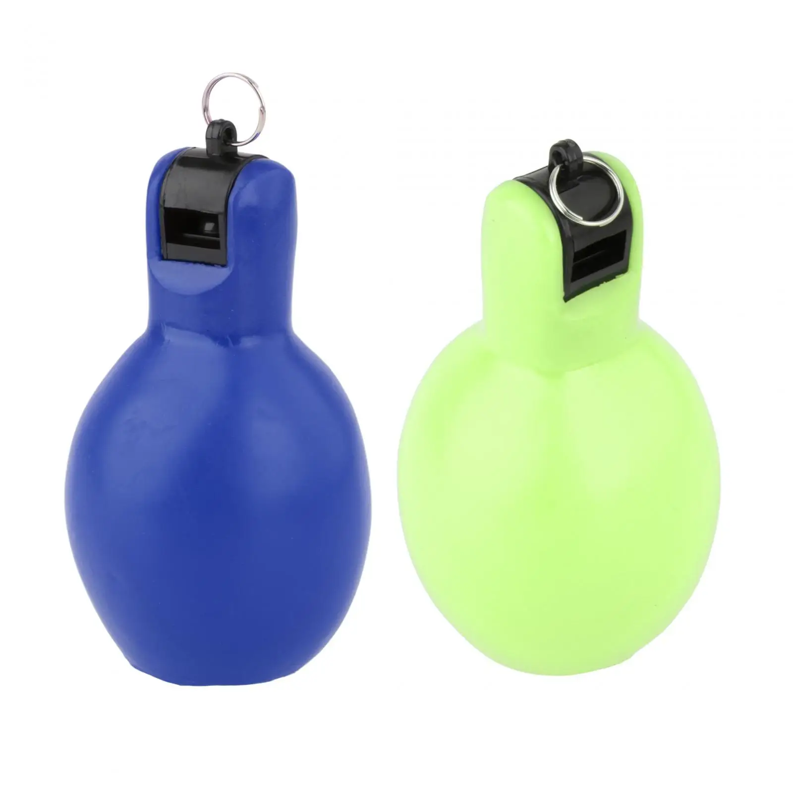 2x Hand Squeeze Whistles Lightweight Loud Sound Handheld Sports Whistle for
