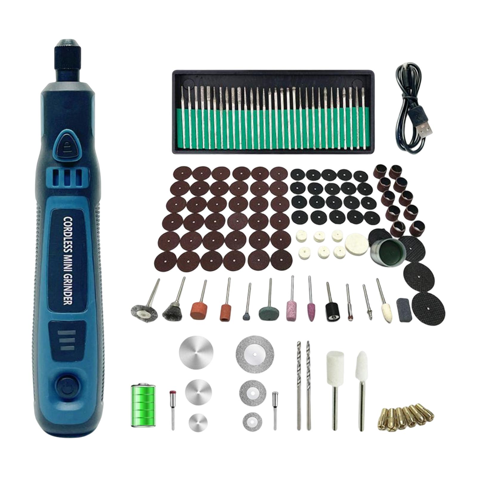 Portable Grinder Kit with Accessories Drill Tool Rotary Tool 3 Speeds for Hobby Craft Drilling Etching Sanding Polishing