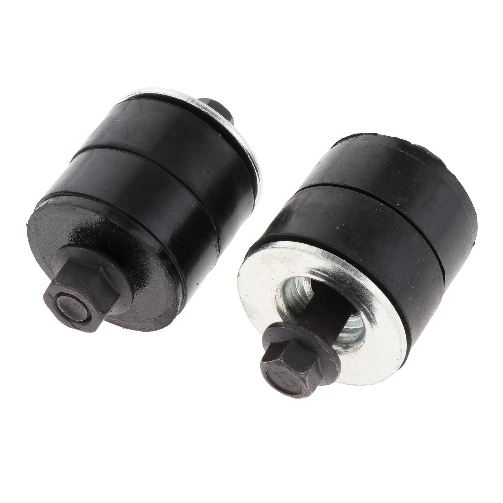 Rubber Radiator Core Mount Bushings Bolts Black Parts Universal 1967-1989 Replacement Accessories Support Body