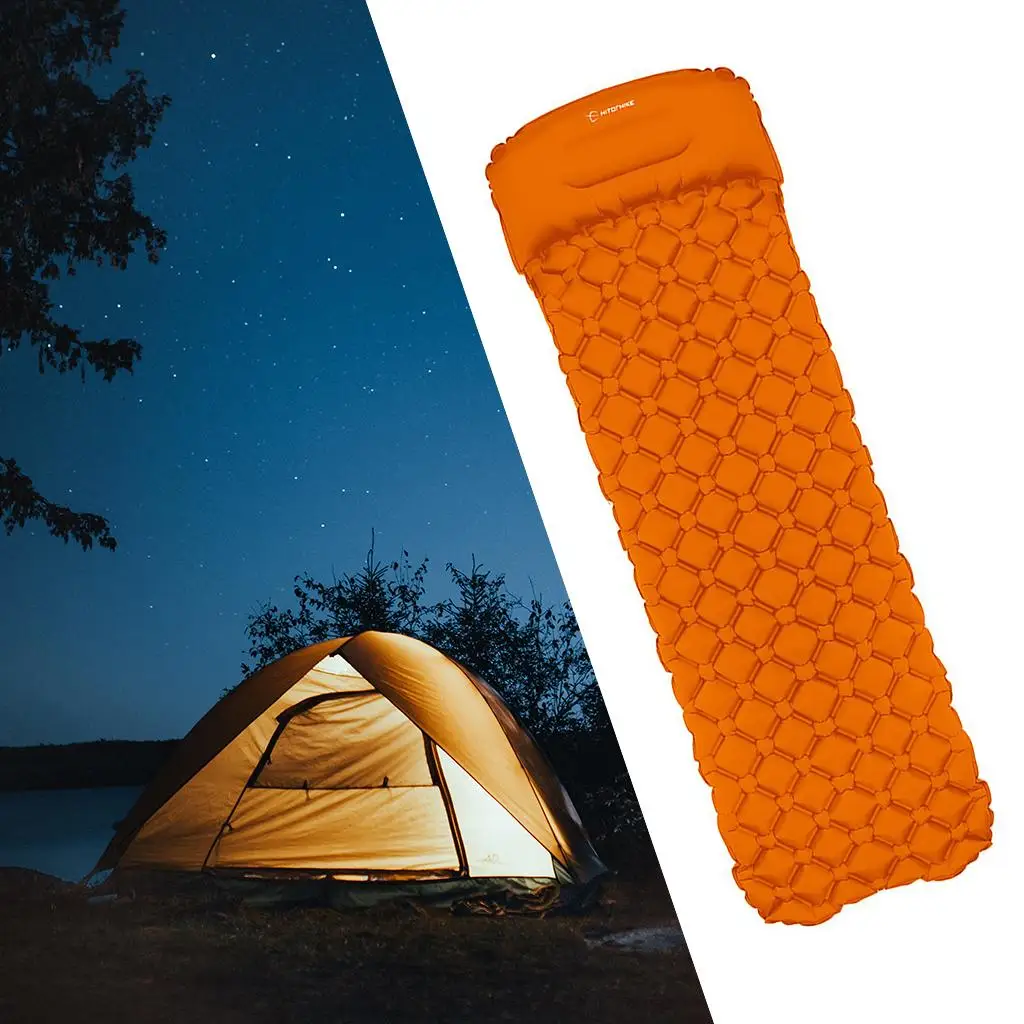 Sleeping Mat with  Inflatable Sleeping Mat for Camping, Trekking, Hiking-, Inflate,  Mattress