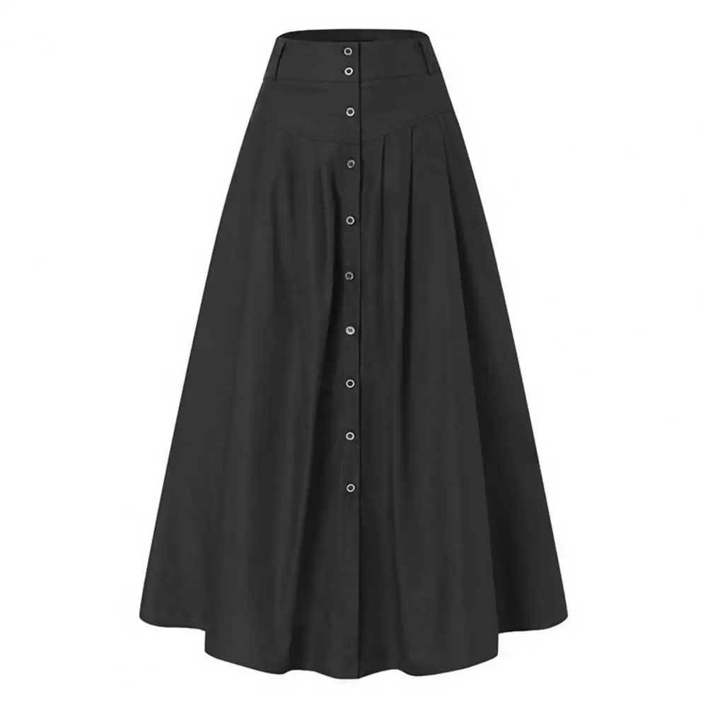 jupe longue gros ourlet pour couleur taille bouton ligne vêtement féminin