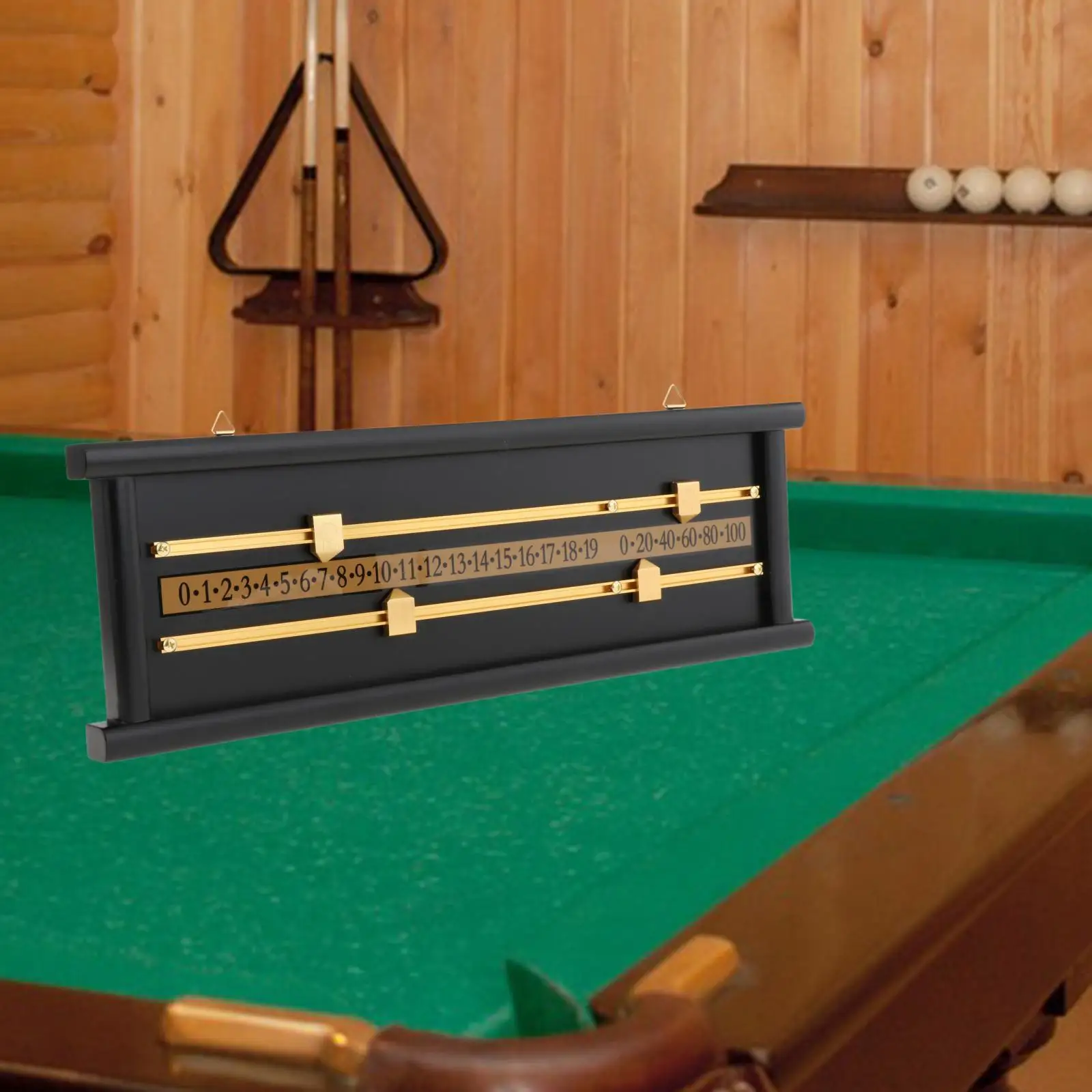 Shuffleboard Scoreboard, Snooker Billiard Score Board with Hanging Hole,