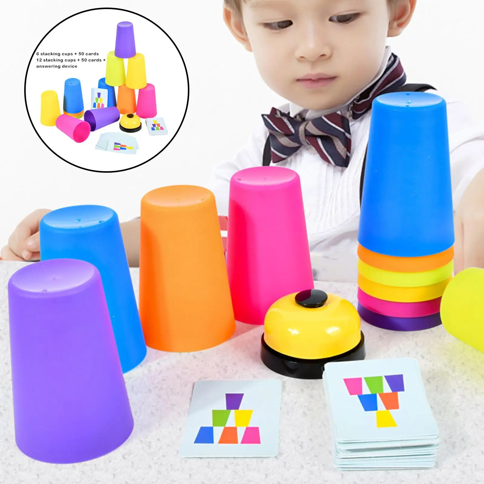 Baby Stacking Toy Table Game Learning Baby Toys Interaction for Teens Adults