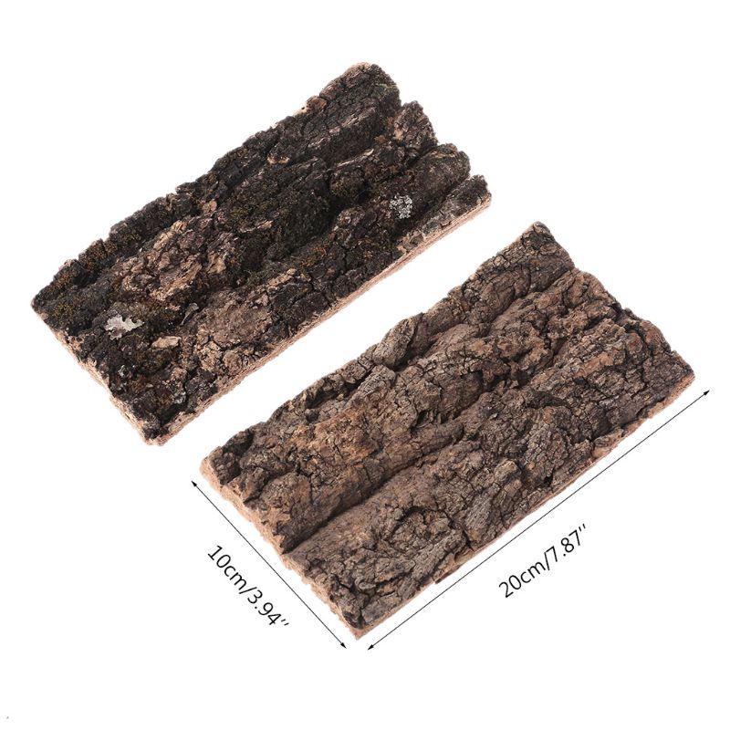 Title 6, Natural Cork Bark Flat Reptile Terrarium Backgr...