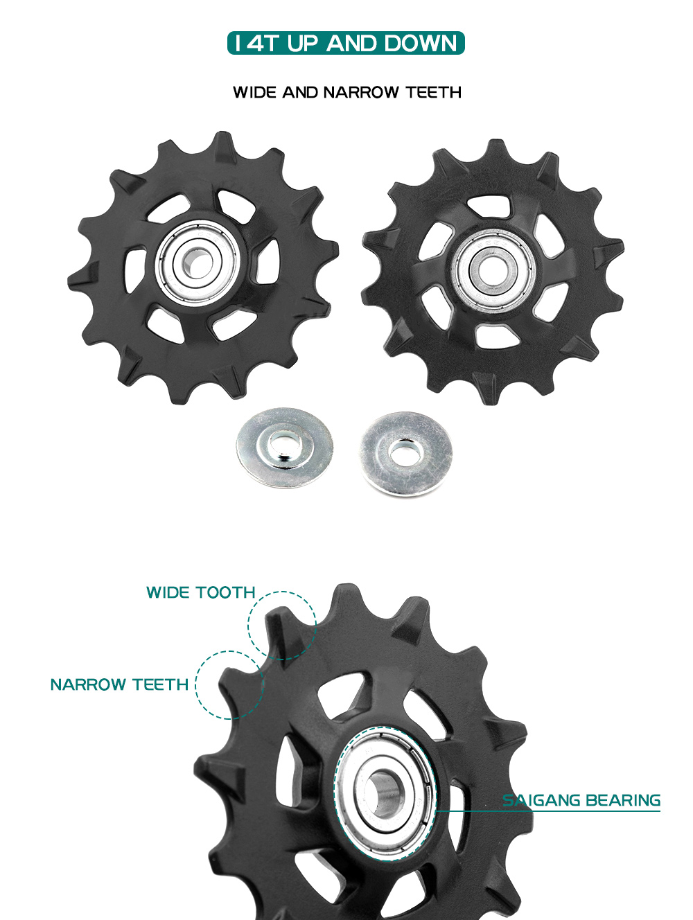 Plastic 12T 14T 12 Speed Bicycle Jockey Mtb Mountain Bike Pulley wheel Rear Derailleur Repair kit for Sram X01 XX1 Eagle X-Sync