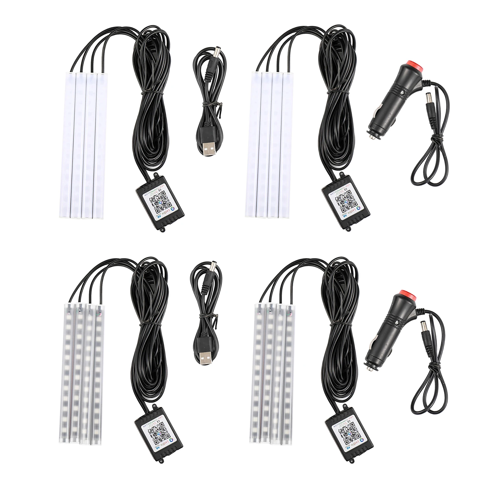 Car LED s, LED Interior Lights, MultiColor Music Car under Lighting Kit with Sound Function