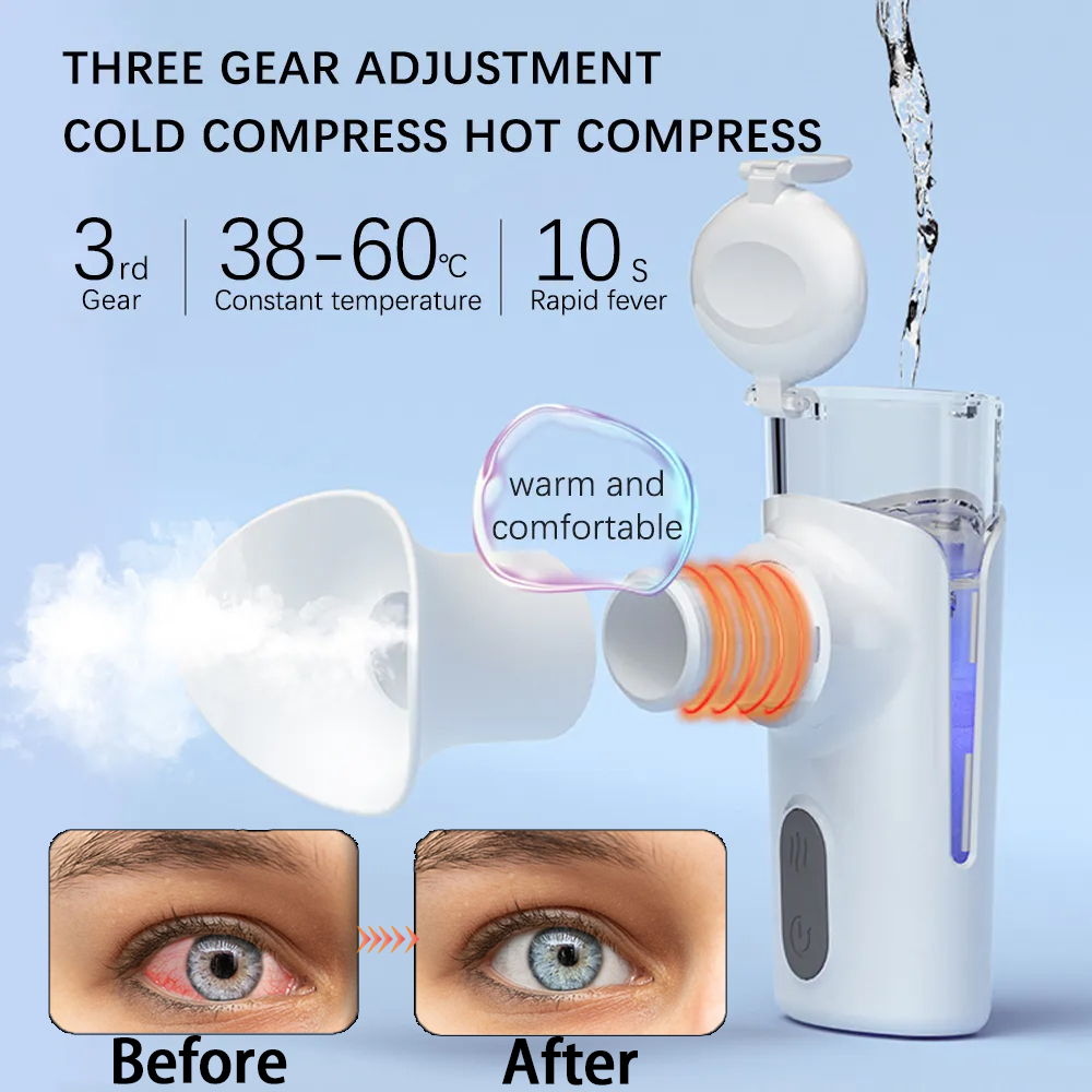 Best of Spray Eye Moistening Instrument Hot Compress Eye Beauty Hydrating Instrument Relieve Eye Fatigue Eye Wash Device Steam Atomizer Reviews & Tips