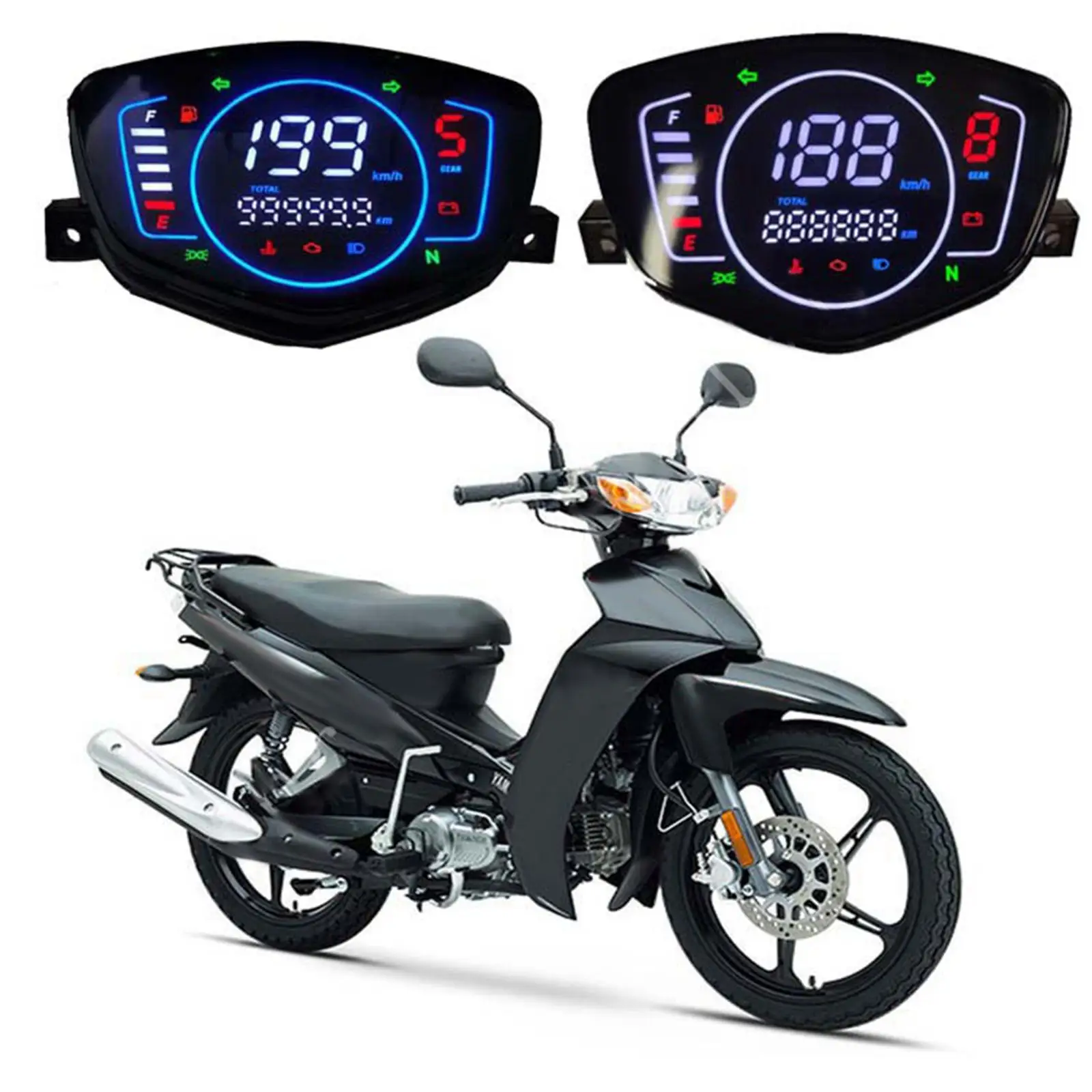 LED Digital Speedometer for Yamaha LC 135 Replace Parts High Quality
