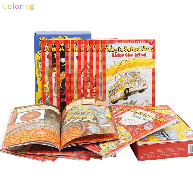 20 Books/Set The Magic School Bus ：Science Readers, English Picture Books,  Reading Storybook Kids Children Educational book