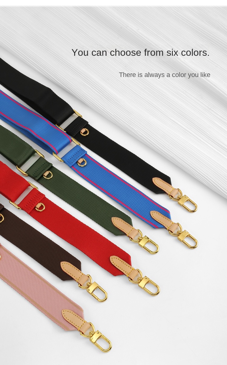 Adjustable Shoulder Strap for LV Bag Solid Belt Five in one Part Wide