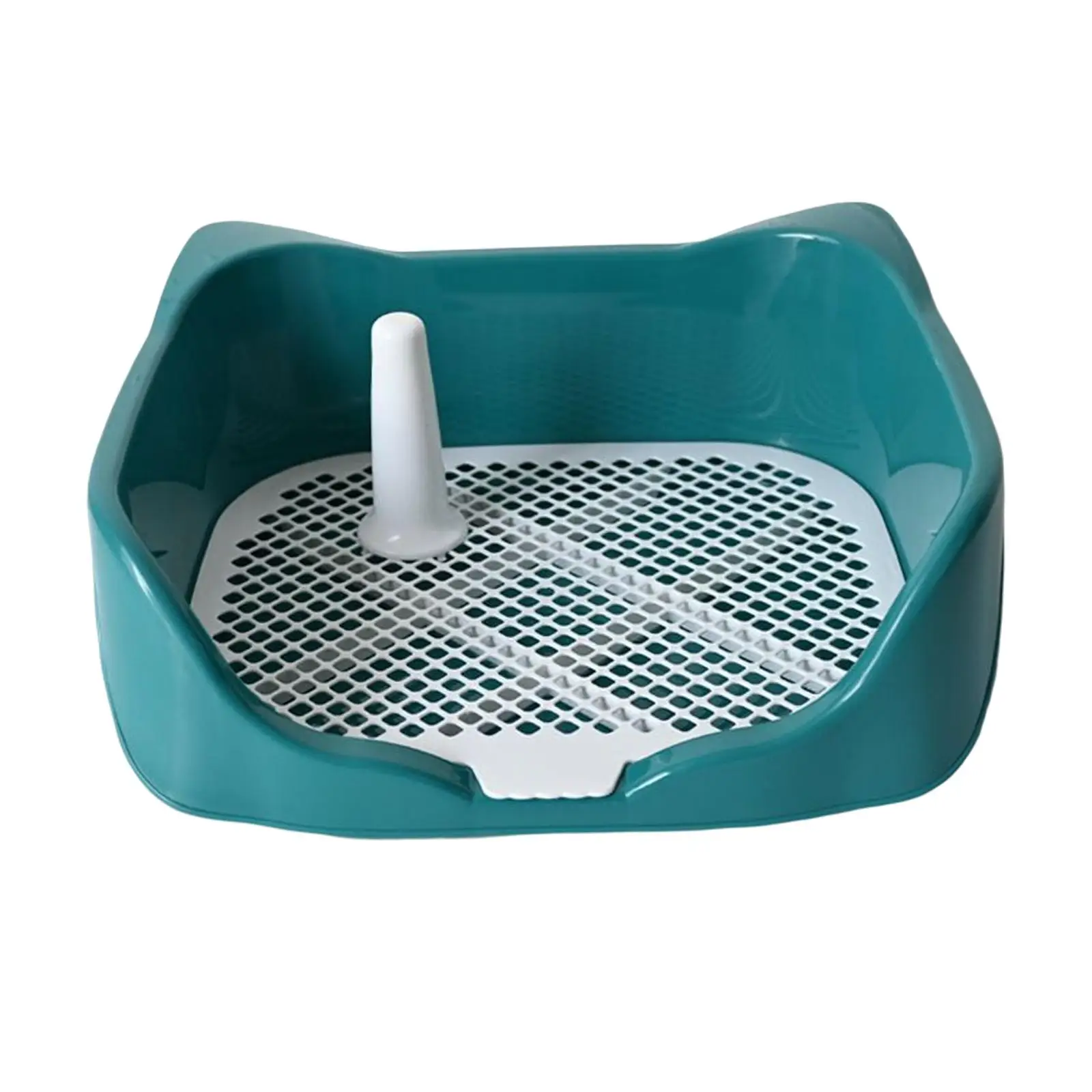 Puppy Dog Potty Tray with Removable Post Dog Potty Fence Size 40x36x14cm Lightweight , Keep paws Dry and Clean Durable