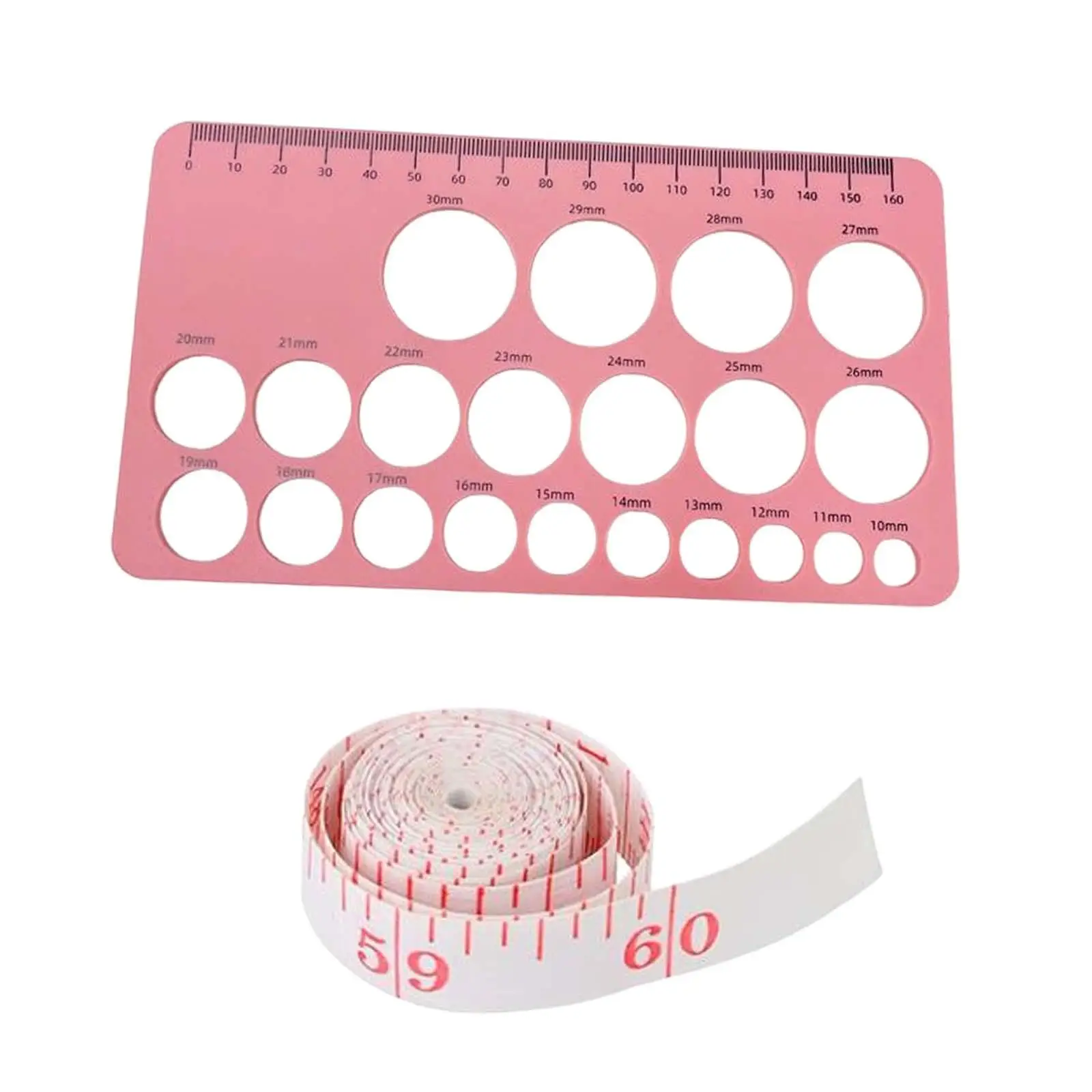 Nipple Rulers for Flange Sizing Measurement Tool Durable for Breast Pump Sizing Tool