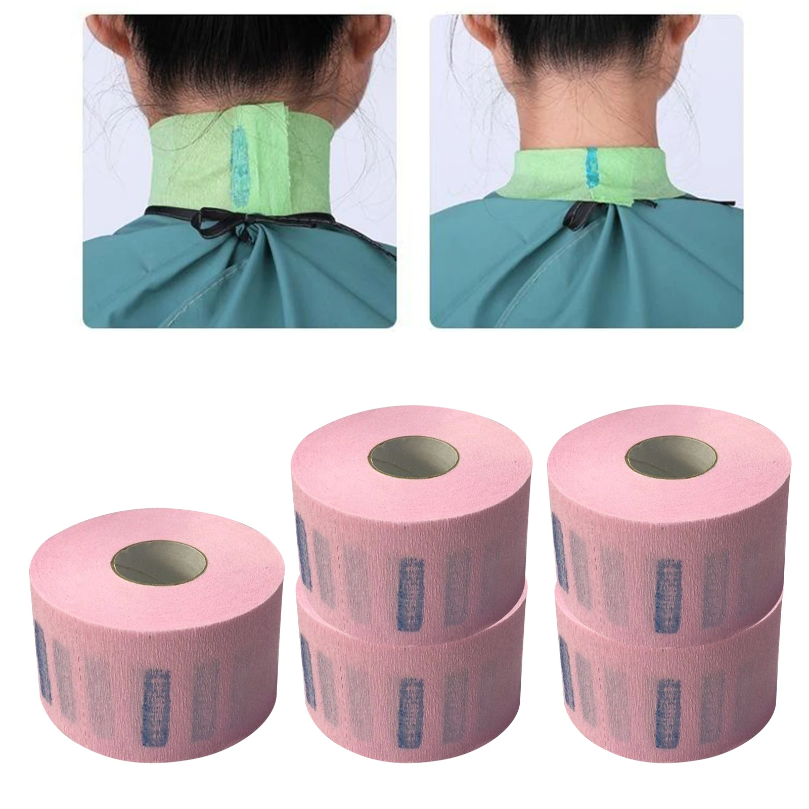 500Pcs Neck Pieces Water Paper Haircut Salon Hairdressing Disposable Collar