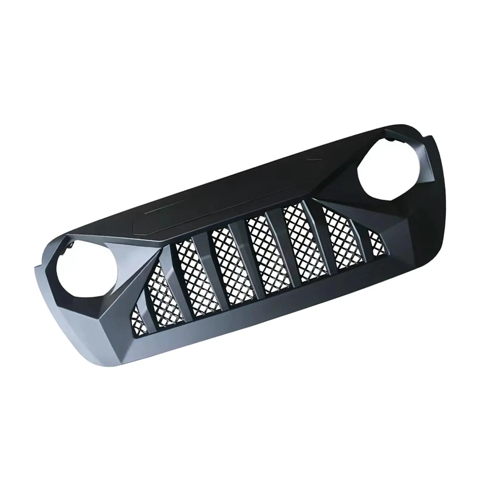 Front Grille Cover Black Easy Installation for Jeep Wrangler JL 2018+