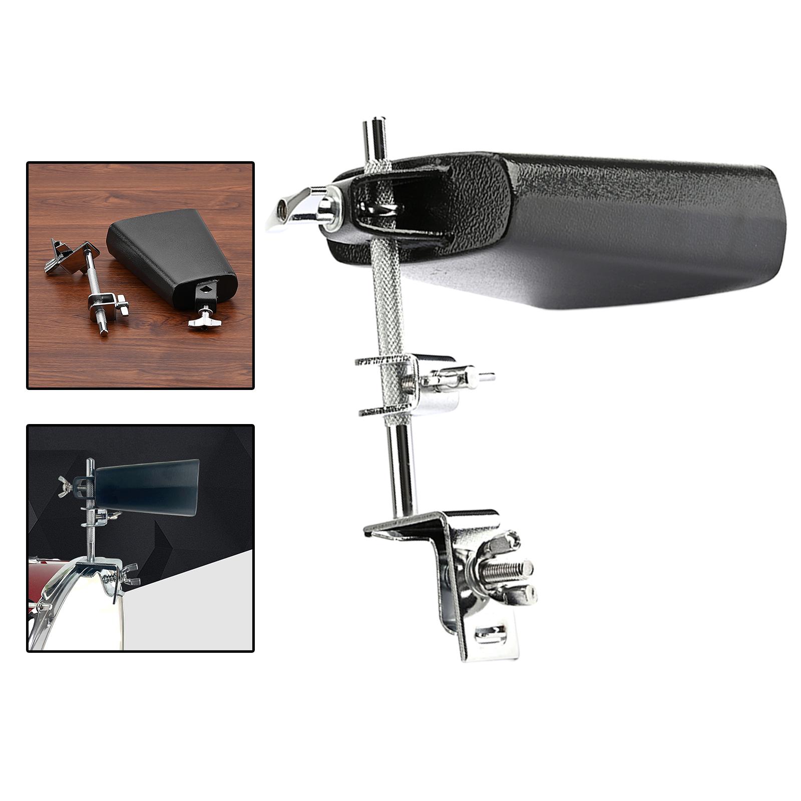 Metal Cowbell with Cowbell Clamp Drum Accessory Musical Instruments Accessories