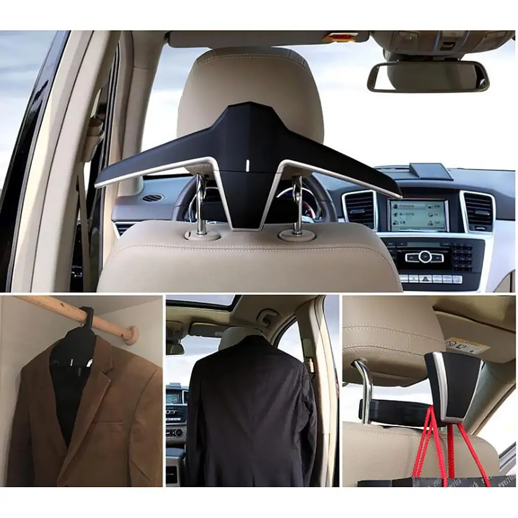 Car Coat Hanger,  Seat Headrest Clothes Jackets Suits Hooks,   Storage Car Accessories