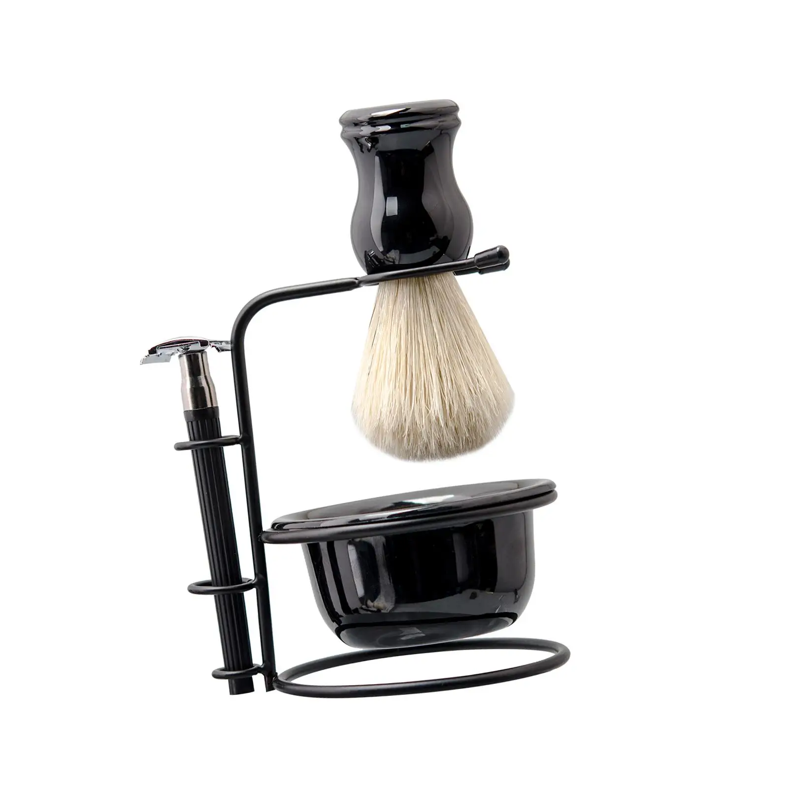 Shaving Kit for Men Shaving Brush Shaving Brush Stand Kit Shaving Bowl Mug Shaving Brush Stand Holder Perfect for Every Day Use