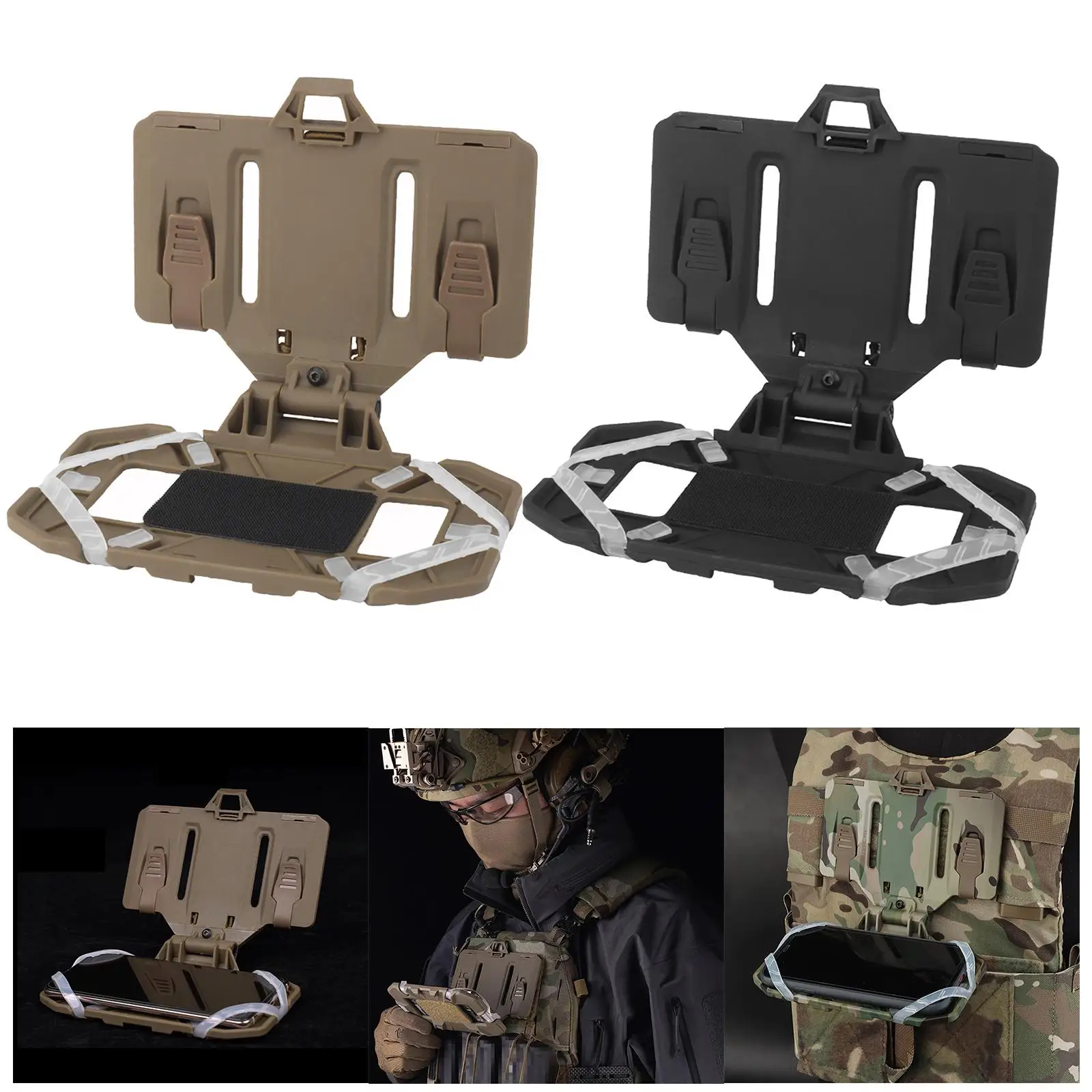 Hunting Vest Phone Board Lightweight Chest Phone Holder Mount Phone Platform for Training Outdoor Sports Shooting Activities