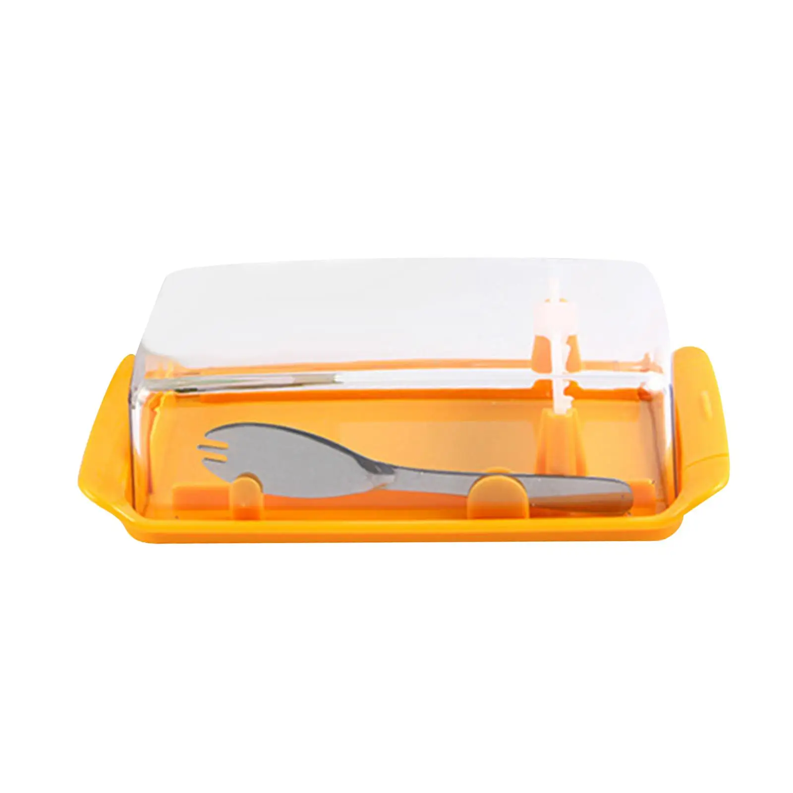 Sealing Storage Keeper Tray with Lid Stainless Steel Tangent Fresh Keeping Storage Butter Dish with Lid for Cheese