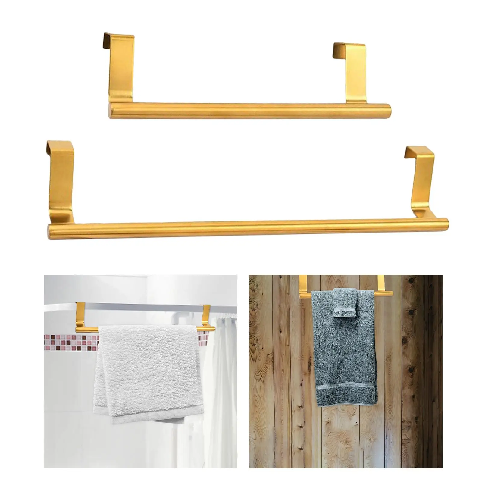 Over Cabinet Towel Bar Hang On Cabinet or Door Hanger for Hand Towels Washcloths