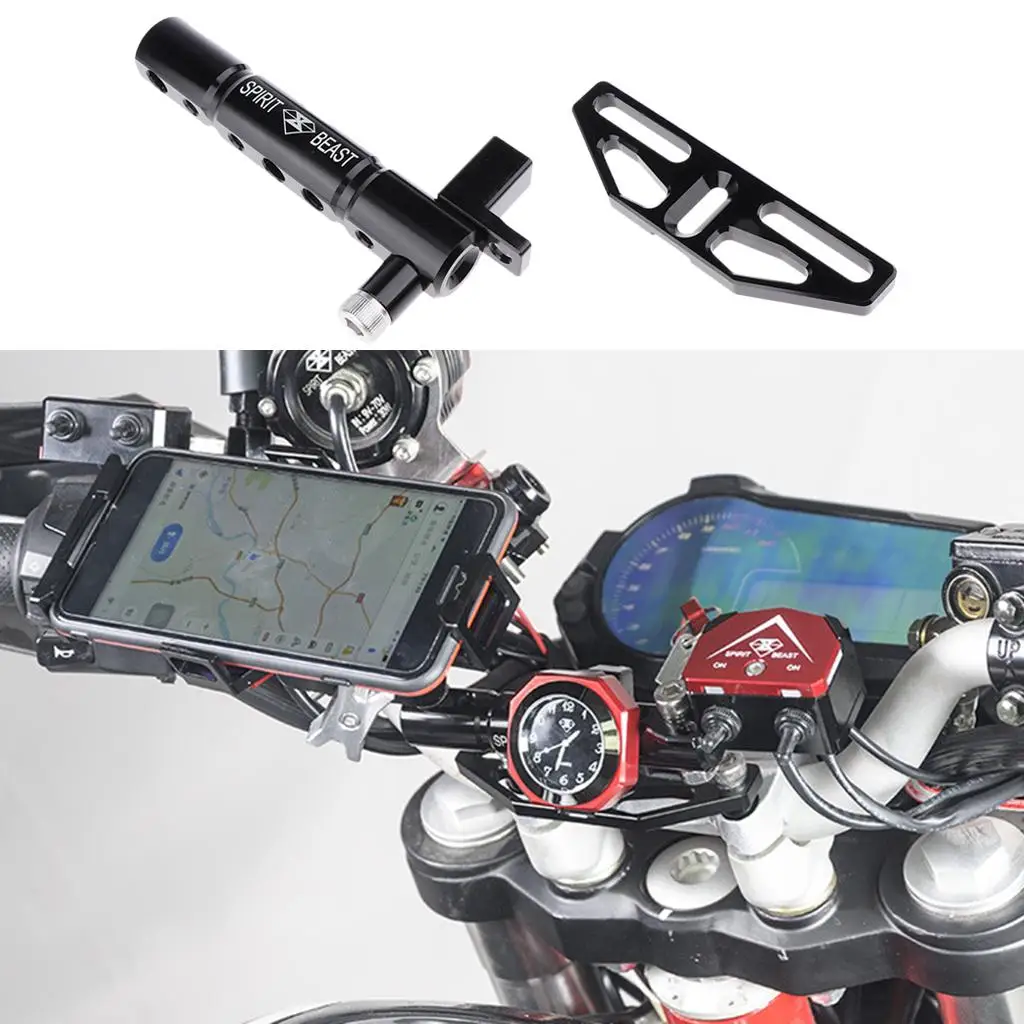 Motorcycle Multifunction Handlebar Pressure Code Extension Mount Overall Length: