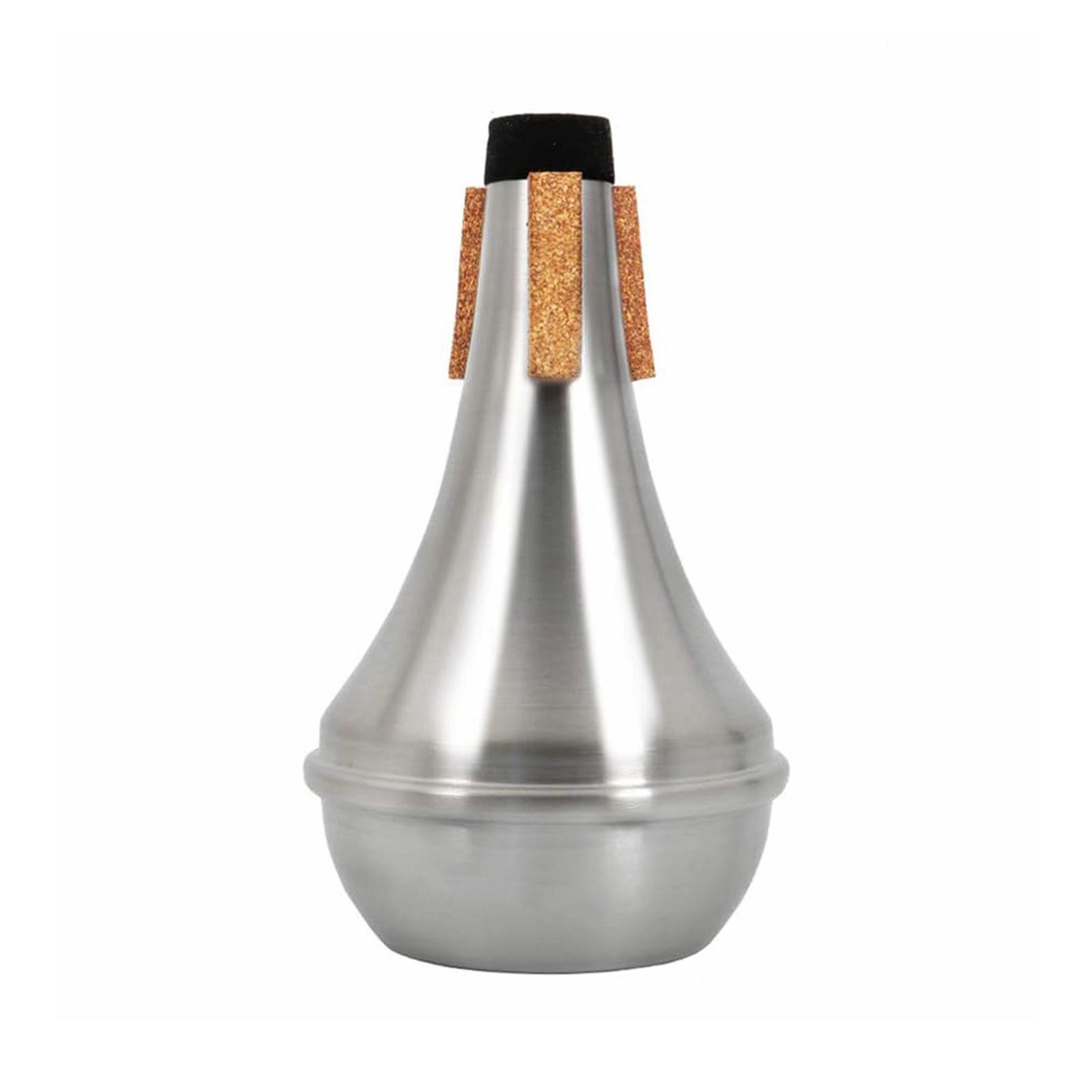 Aluminum Practice Trumpet Mute, Professional Trumpet Straight Mute, Simple Installation for Musical Instrument