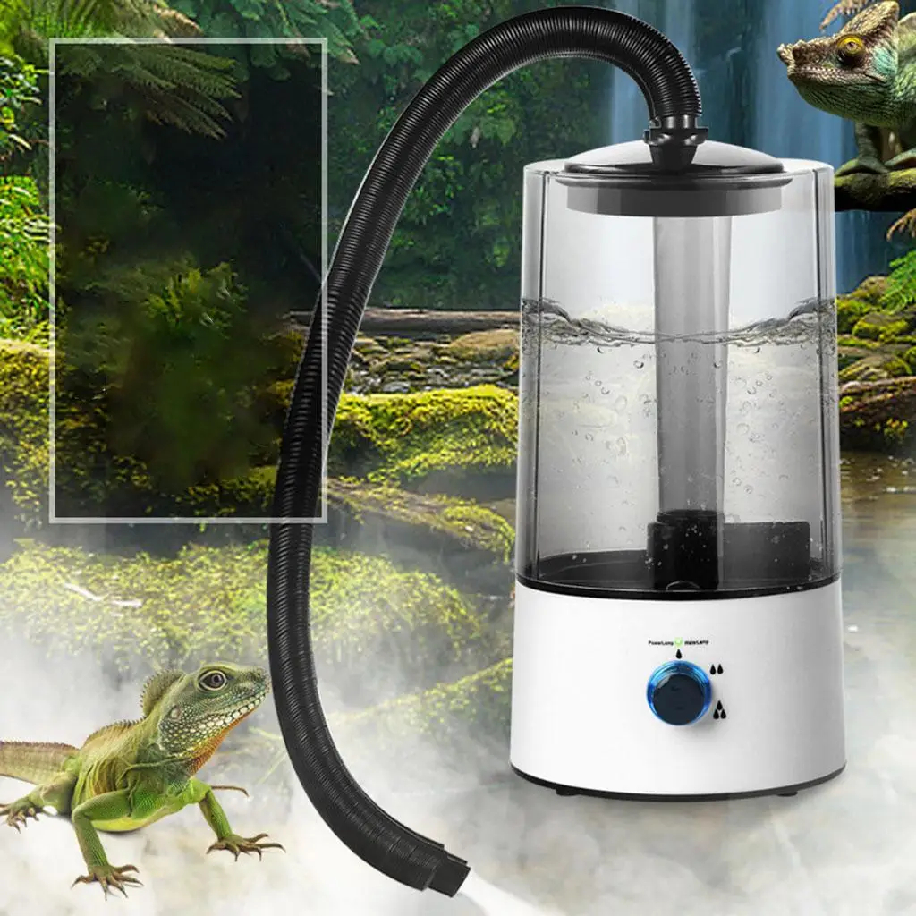 Terrarium Mist Reptile Humidifier Humidifying Water Tank Fog Machine Sprayer for Snake Turtle Tortoise