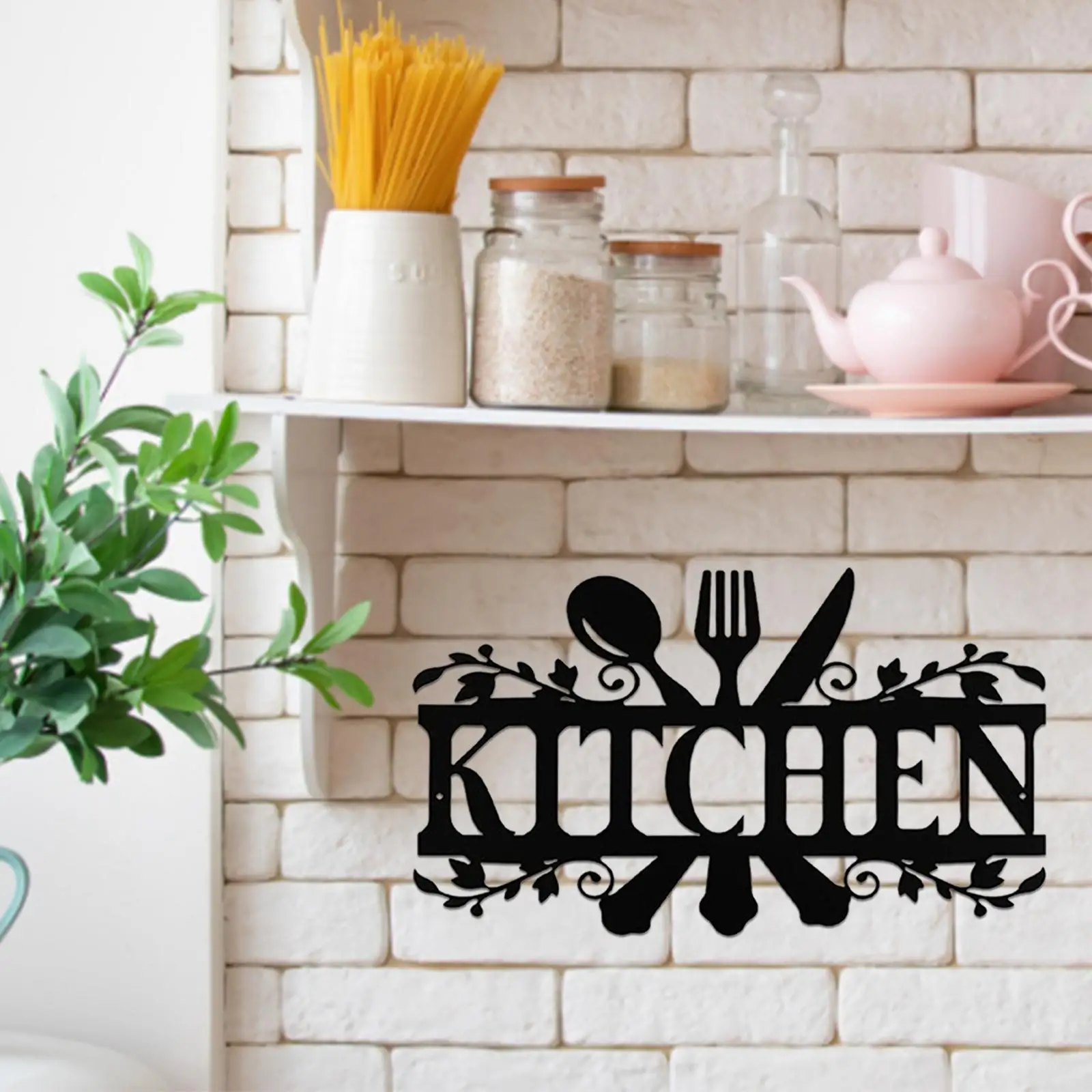 Rustic Metal Kitchen Signs , Fine Craftsmanship to Enhance Pantry   Addition Weatherproof 