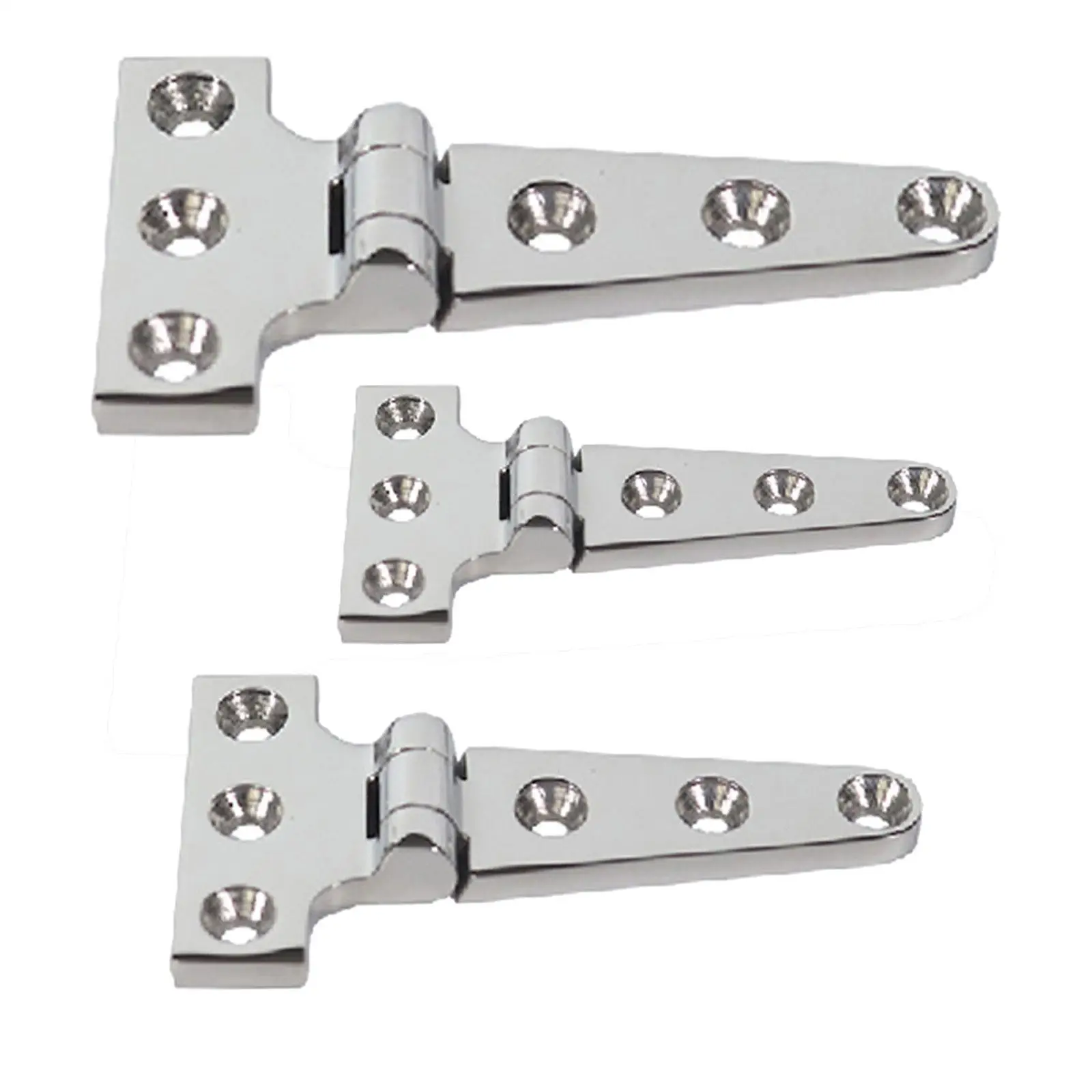 T Shaped Hinges 316 Stainless Steel Boat Hinge Durable for Decks, Gates, Toolboxes Easily Install Accessories Heavy Duty